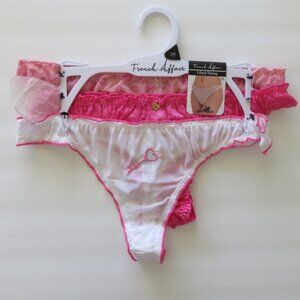 (#129) 3 pack lace thongs by French Affair